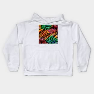 Funky Colored Bean Number Two Kids Hoodie